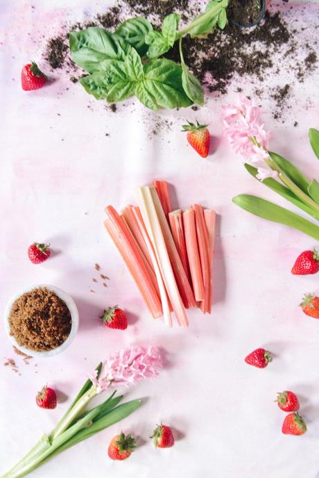 Strawberry Rhubarb Simple Syrup & Strawberry Rhubarb Compote // www.WithTheGrains.com