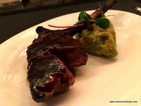 Lamb Chop with Aam Papad Chutney