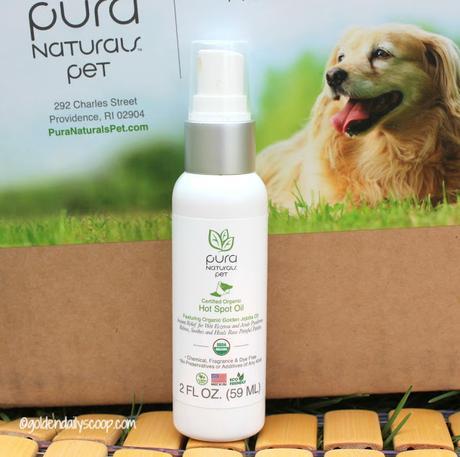 pura naturals pet organic hot spot oil treatment for dogs