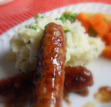 British Bangers with Buttermilk and Chive Mash