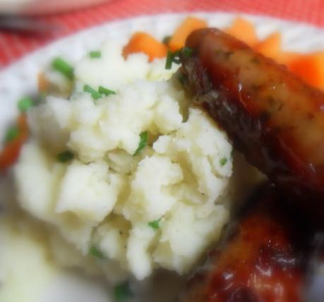 British Bangers with Buttermilk and Chive Mash