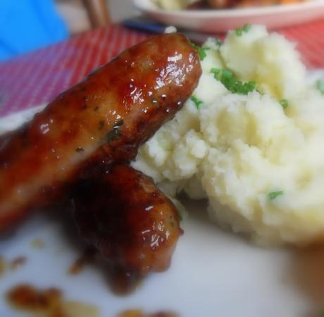 British Bangers with Buttermilk and Chive Mash