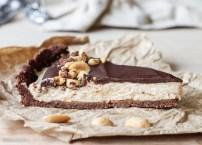 No Bake Chocolate Peanut Butter Tart (GF & Vegan)