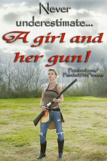 a girl and her gun
