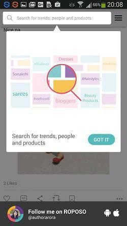 Roposo: a Fashion Social Network