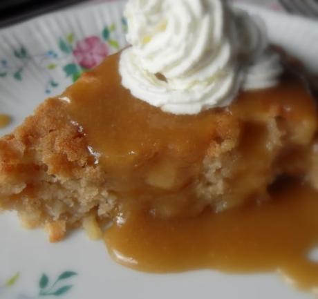 Apple Pie Cake with a Brown Sugar Sauce