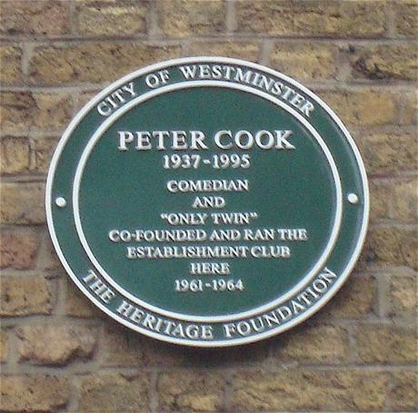 #plaque366 Peter Cook in #Soho