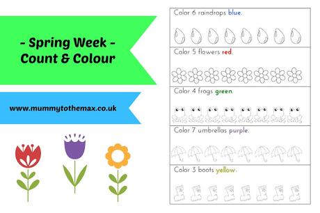 Count & Colour Plus Free Printable