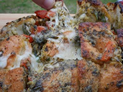 Tomato Basil Stuffed Bread