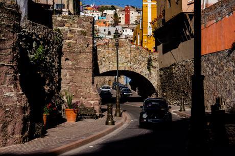 Part of the roads leading to the tunnels still run below street levels, with bridges crossing above.