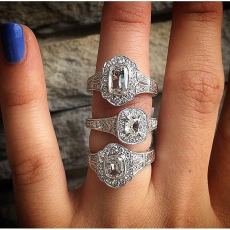 vintage style engagement rings