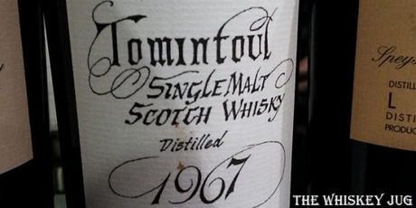 Samaroli Tomintoul 1967 Label