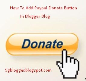 how to add paypal donate button