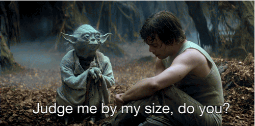 …Use the Force Star Wars luke small short yoda