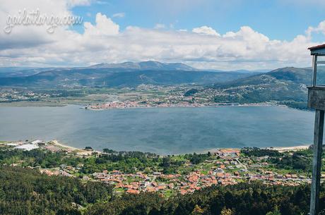 the view of Portugal's northwestern corner from Monte de Santa Tecla in Galicia