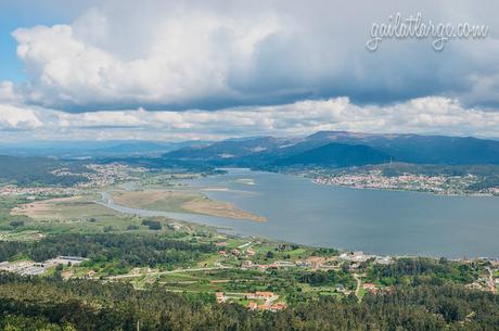 the view of Portugal's northwestern corner from Monte de Santa Tecla in Galicia