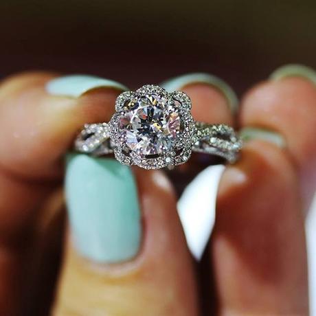 Original Photo of this ring by Engagement Ring Gurus! It's NOT a Tiffany ring, it's a Verragio ring, and you can get it at Diamonds by Raymond Lee