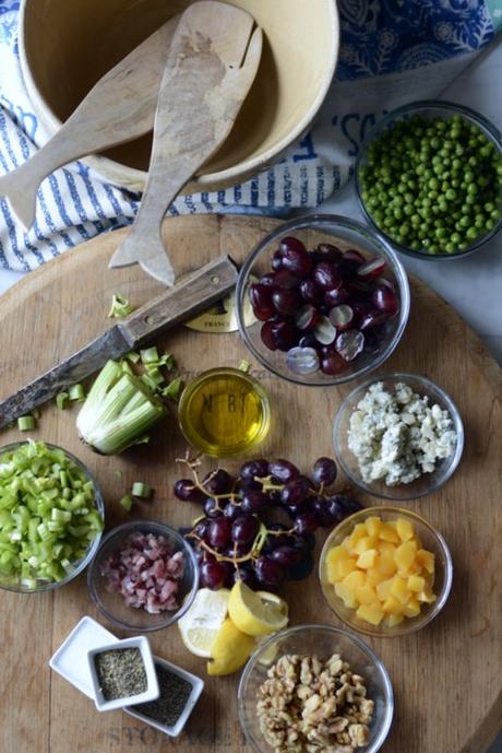 the harvest table peachy salad