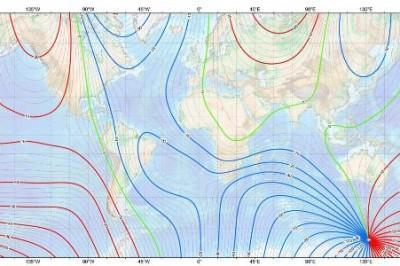 Magnetic declination calculator