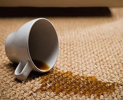 how to clean a carpet - coffee stain