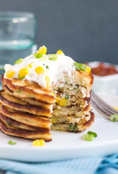 Leftover Mashed Potato and Corn Pancakes