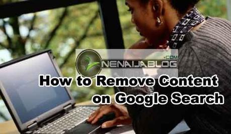 remove content on google search
