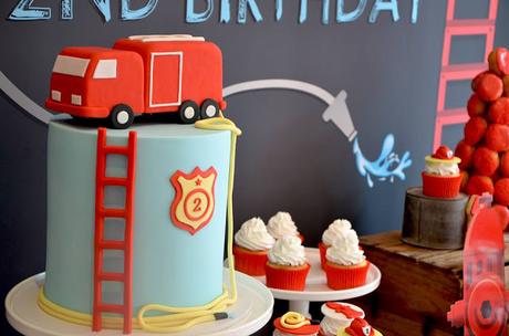 Fire Truck Party by Sugar Coated Candy Buffets