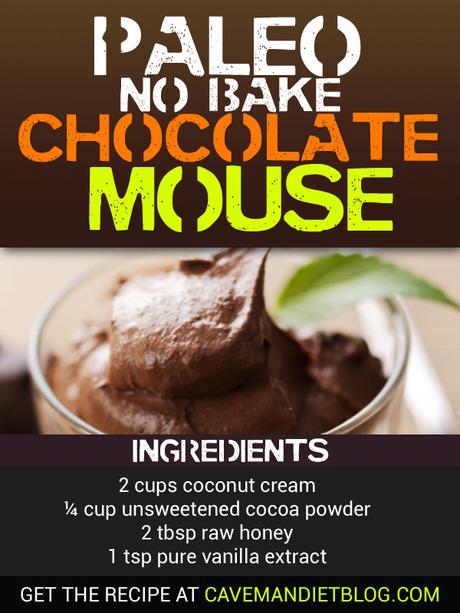 paleo dessert recipes coconut chocolate mousse ingredient image