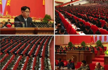 Third Day of the 7th Party Congress Kim Jong Un addresses the Seventh Congress of the Workers' Party of Korea during its third day, May 8, 2016 (Photos: Rodong Sinmun-KCNA).