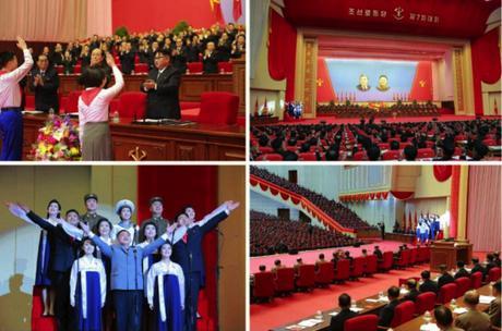 Third Day of the 7th Party Congress The Kim Il Sung Youth League makes a presentation at the 7th Party Congress (Photos: Rodong Sinmun-KCNA).
