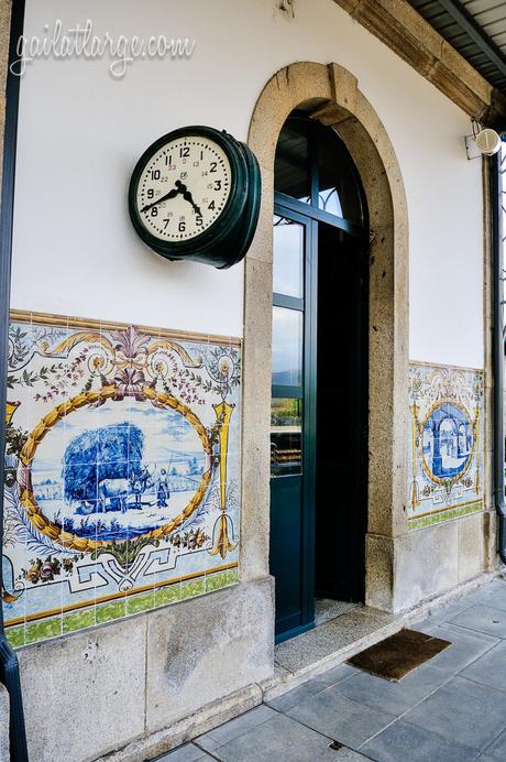 azulejos of Caminha Railway Station, Portugal
