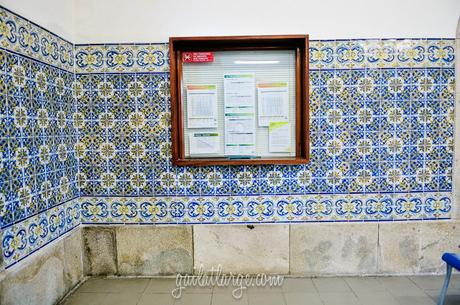 azulejos of Caminha Railway Station, Portugal