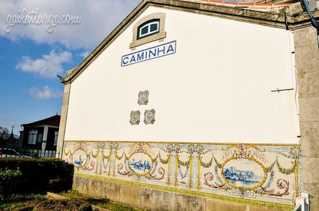 azulejos of Caminha Railway Station, Portugal