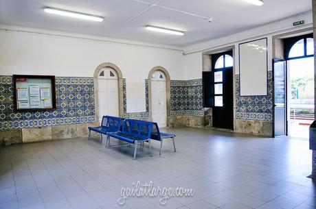 azulejos of Caminha Railway Station, Portugal