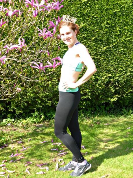 Sammy Sports Bra and Daisy Dee leggings, with added magnolia.