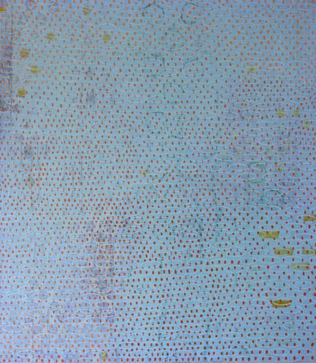 Encaustic Painting With Dots By Diane Ayott