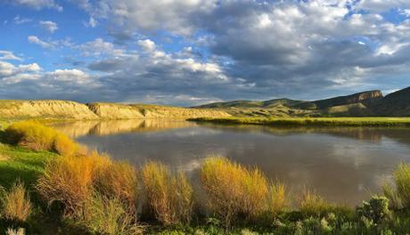 Evening clouds along the Yampa River in northwestern Colorado.