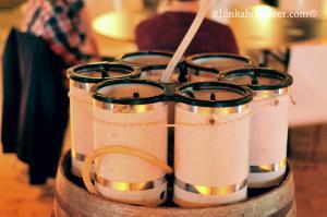 The Belgians do it right! A glass rinser for your festival snifter.