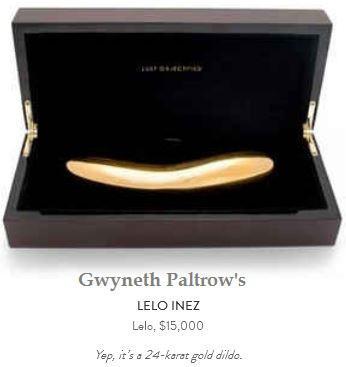 Gwyneth Paltrow's $15K gold dildo