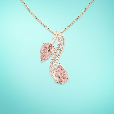 Morganite-Pendant-Necklace Morganite-Pendant-Necklace