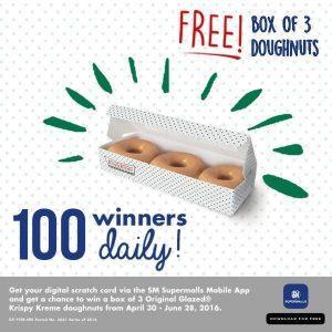 “Download & Win” a Yummy Treat from SM Supermalls and Krispy Kreme Doughnuts & Coffee