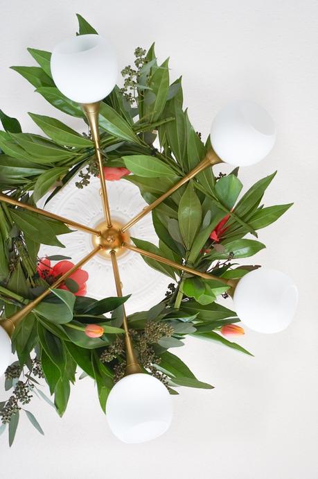 DIY Floral Chandelier Garland