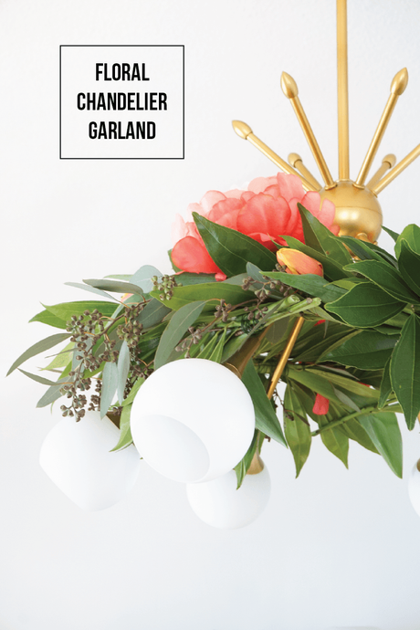 DIY Floral Chandelier Garland