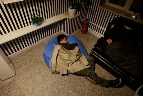 When the couch is taken, a bean bag will have to do.