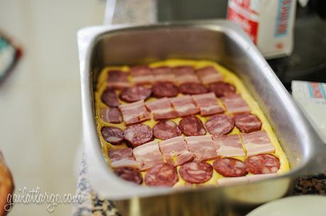 my mother-in-law making bola de carne