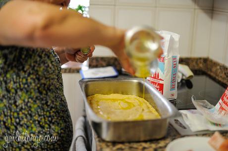 my mother-in-law making bola de carne