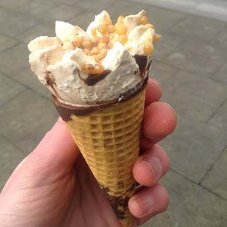 tesco free from toffee and vanilla cones