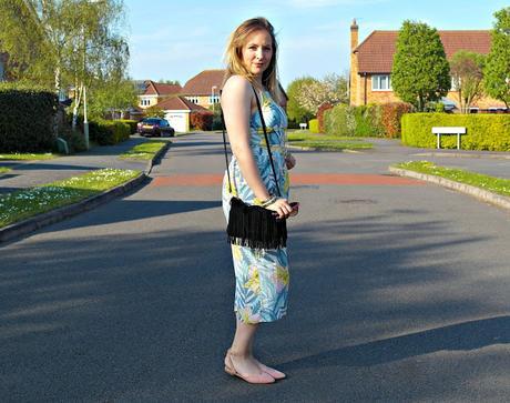 Tropical Print Culotte Jumpsuit and Fringing Vibes // Style