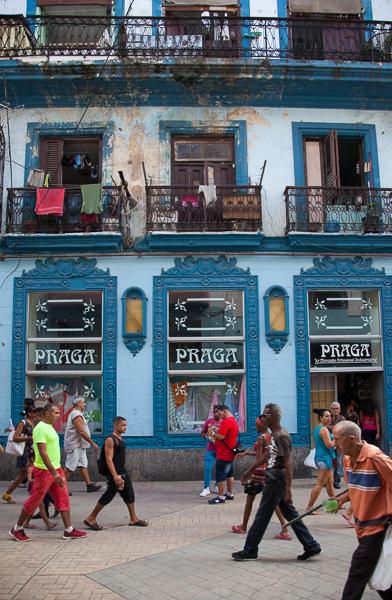 Shoppers in Havana, Cuba