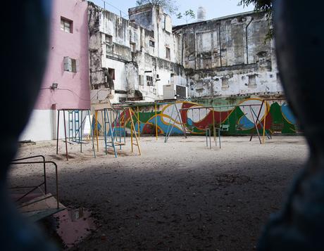 Empty playground, Havana, Cuba